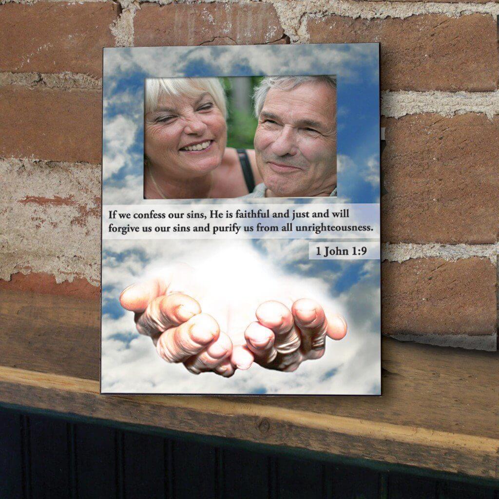 1 John 1:9 Decorative Picture Frame