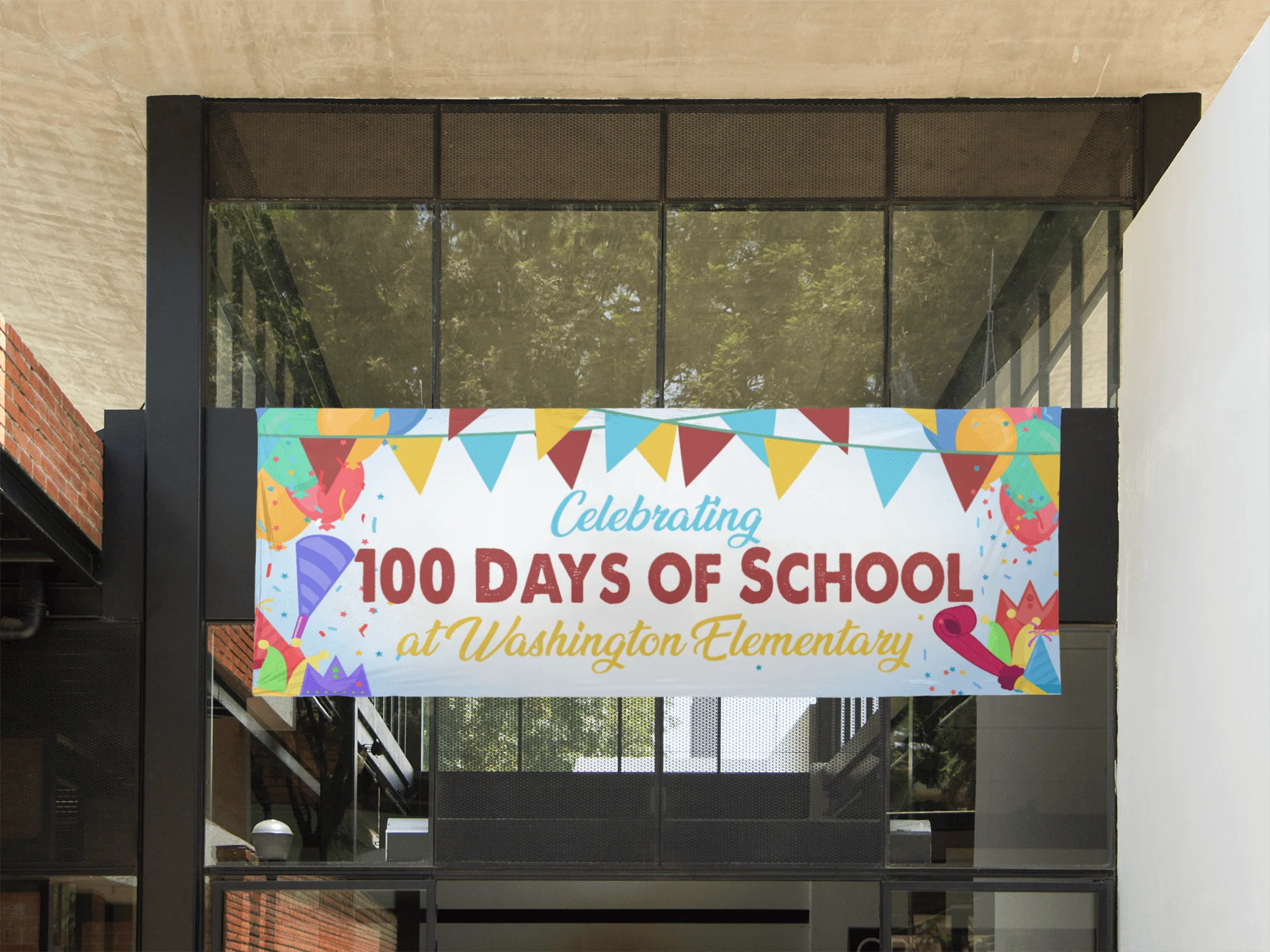 100 Days of School Custom Banner