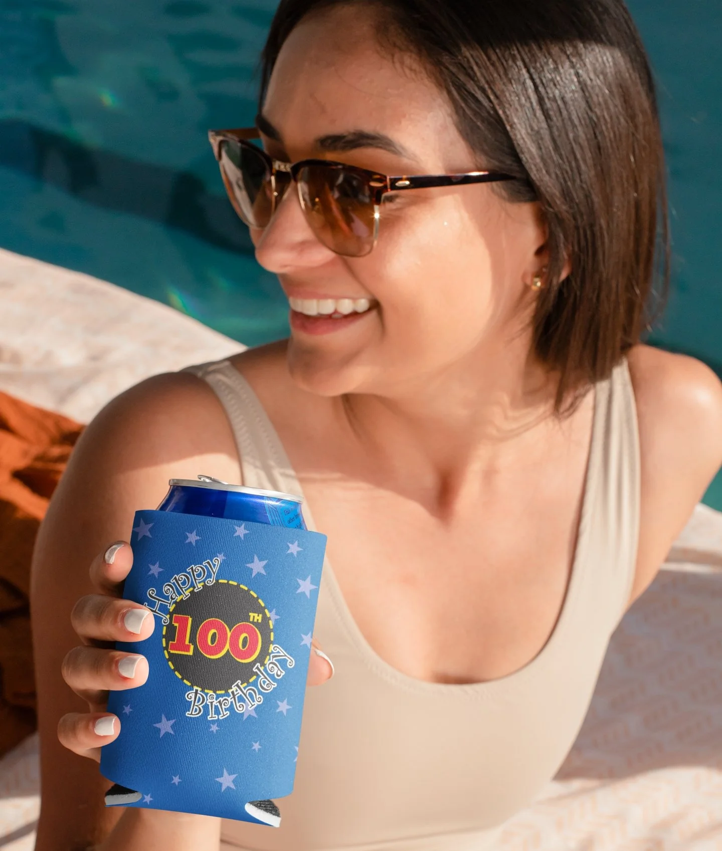 100th Birthday Party Can Cooler Set