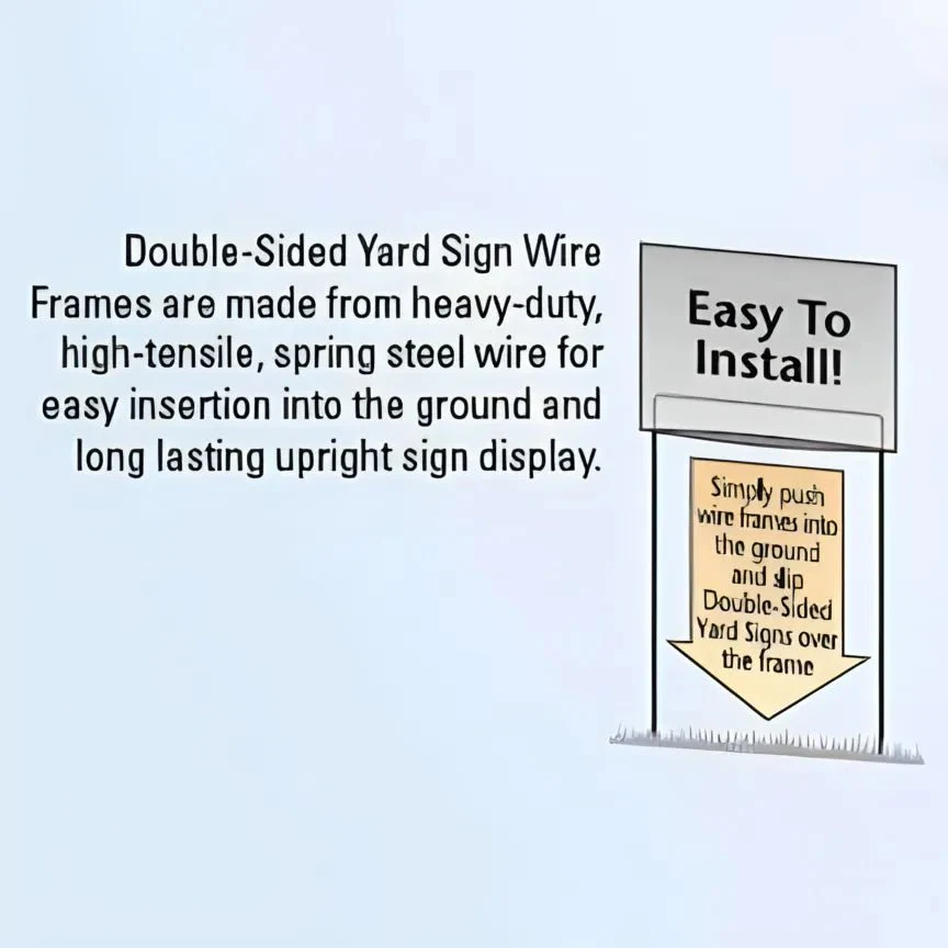 16"x26" Sealed Posterboard Yard Signs with Frames - Image 2