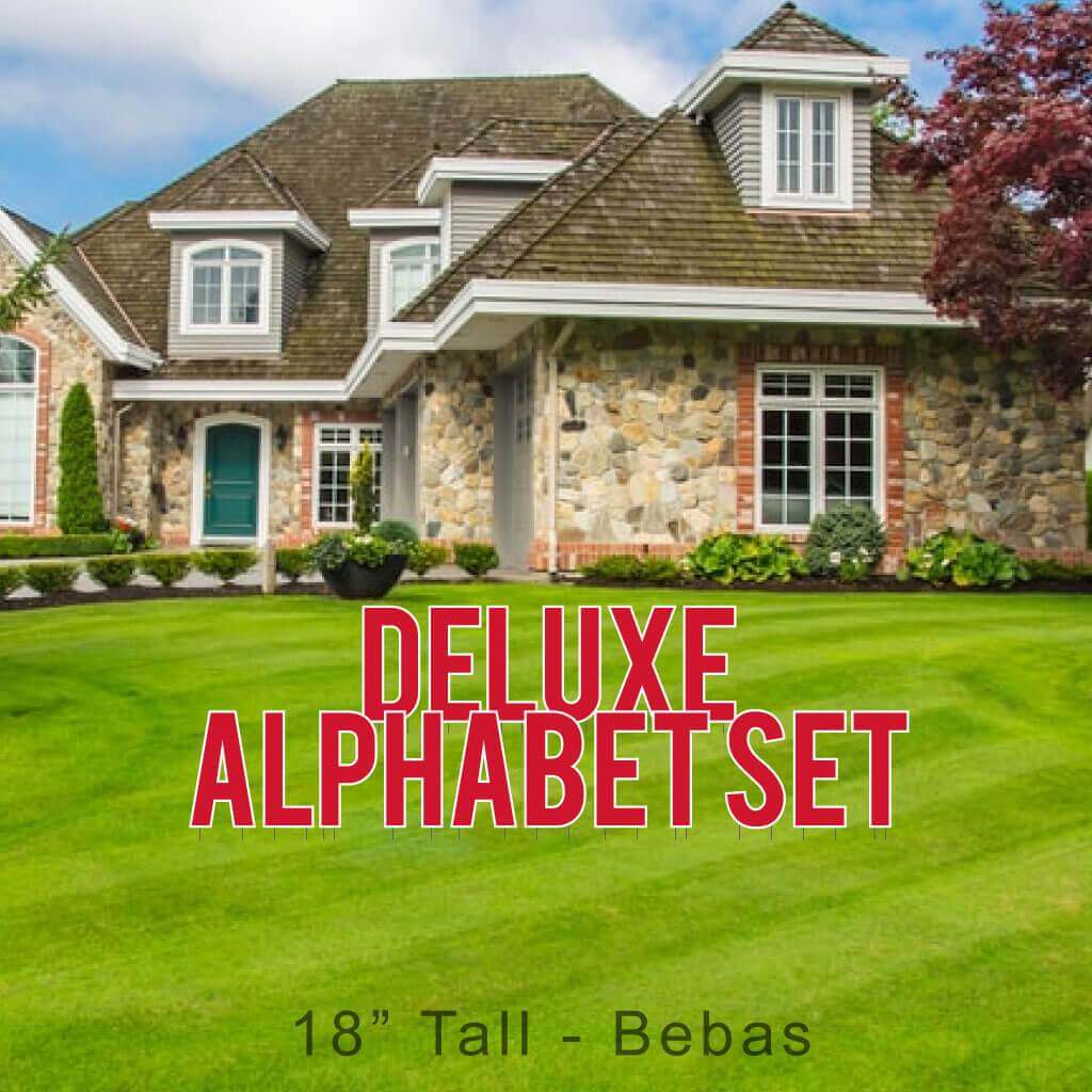 18" Bebas Solid Color Deluxe Alphabet Set - 130 pcs - Image 9