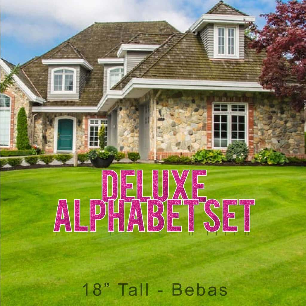 18" Bebas Sparkle Deluxe Alphabet Set - 130 pcs - Image 14