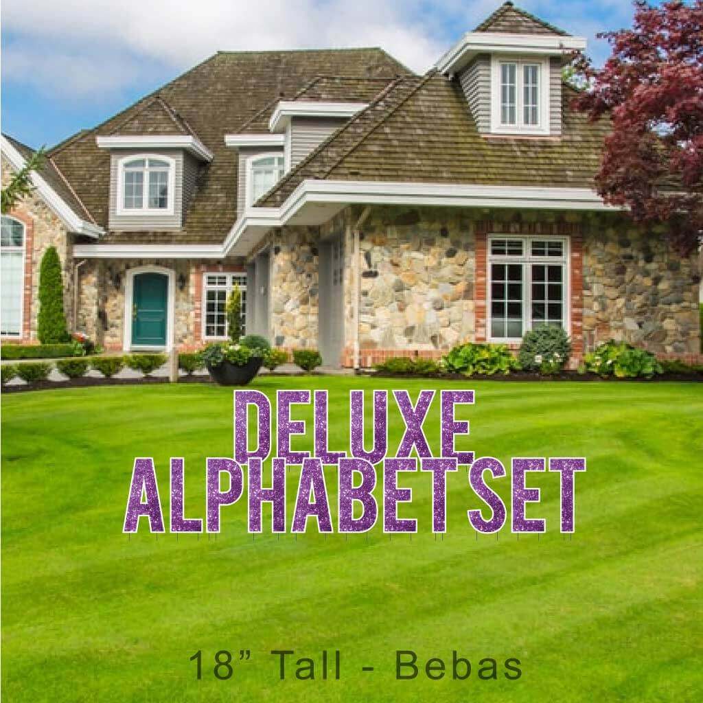 18" Bebas Sparkle Deluxe Alphabet Set - 130 pcs - Image 15
