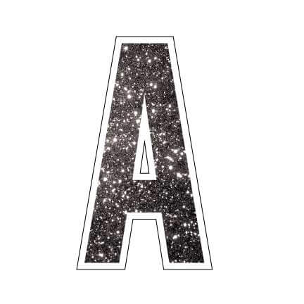 18" Bebas Sparkle Deluxe Alphabet Set - 130 pcs - Image 3