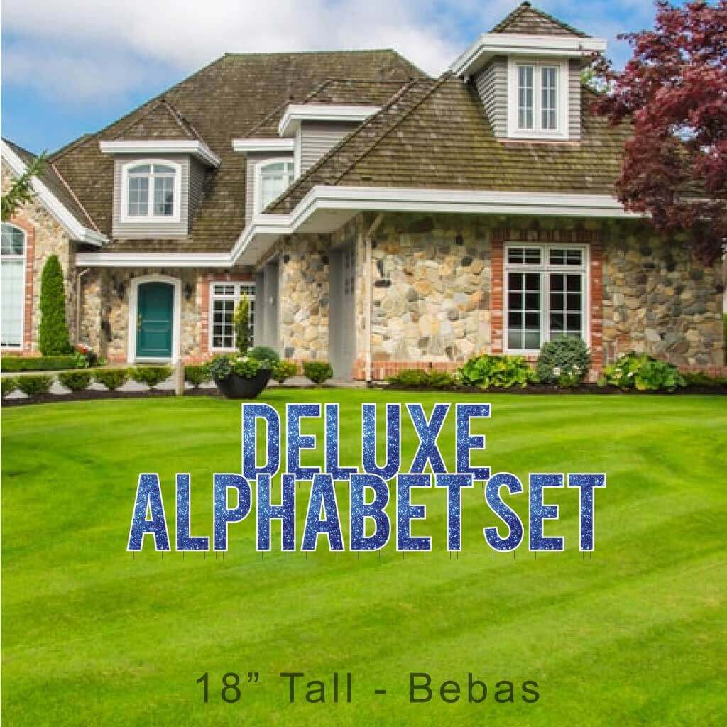 18" Bebas Sparkle Deluxe Alphabet Set - 130 pcs - Image 9
