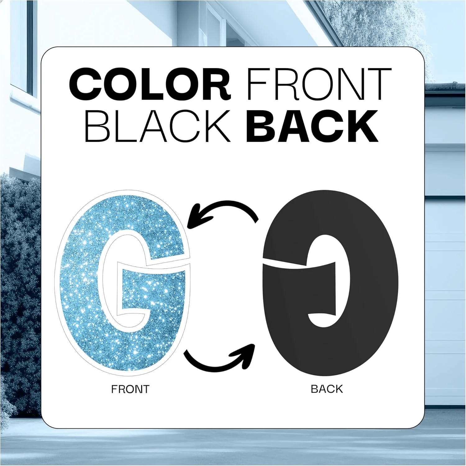 Custom Garage Magnet Letters - 18 Inch Magnetic Words & Numbers for Garage Door Messages - Image 3
