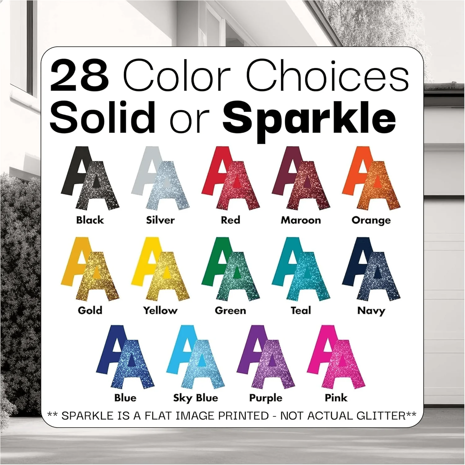 Custom Garage Magnet Letters - 18 Inch Magnetic Words & Numbers for Garage Door Messages - Image 4