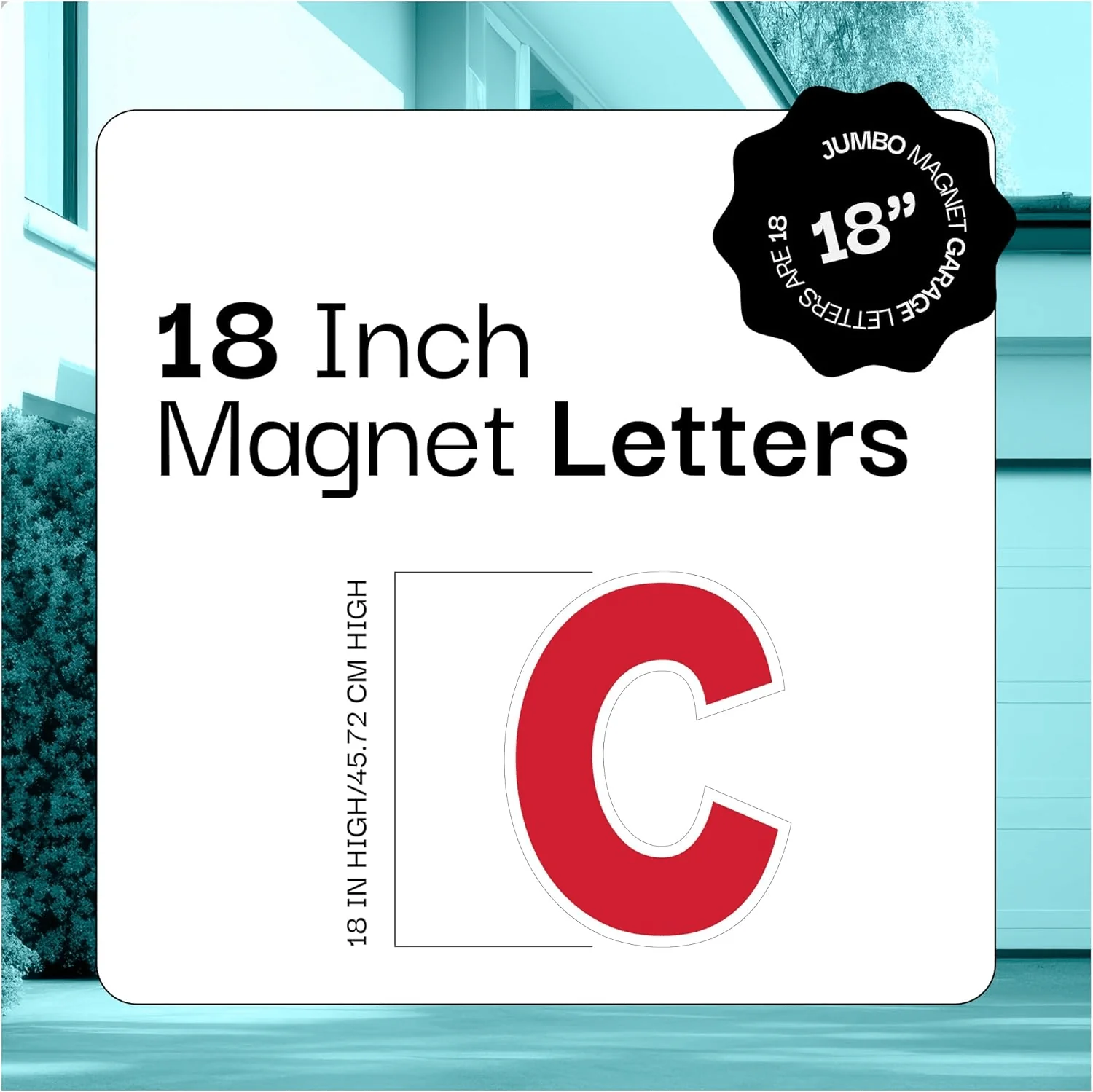 Custom Garage Magnet Letters - 18 Inch Magnetic Words & Numbers for Garage Door Messages - Image 5