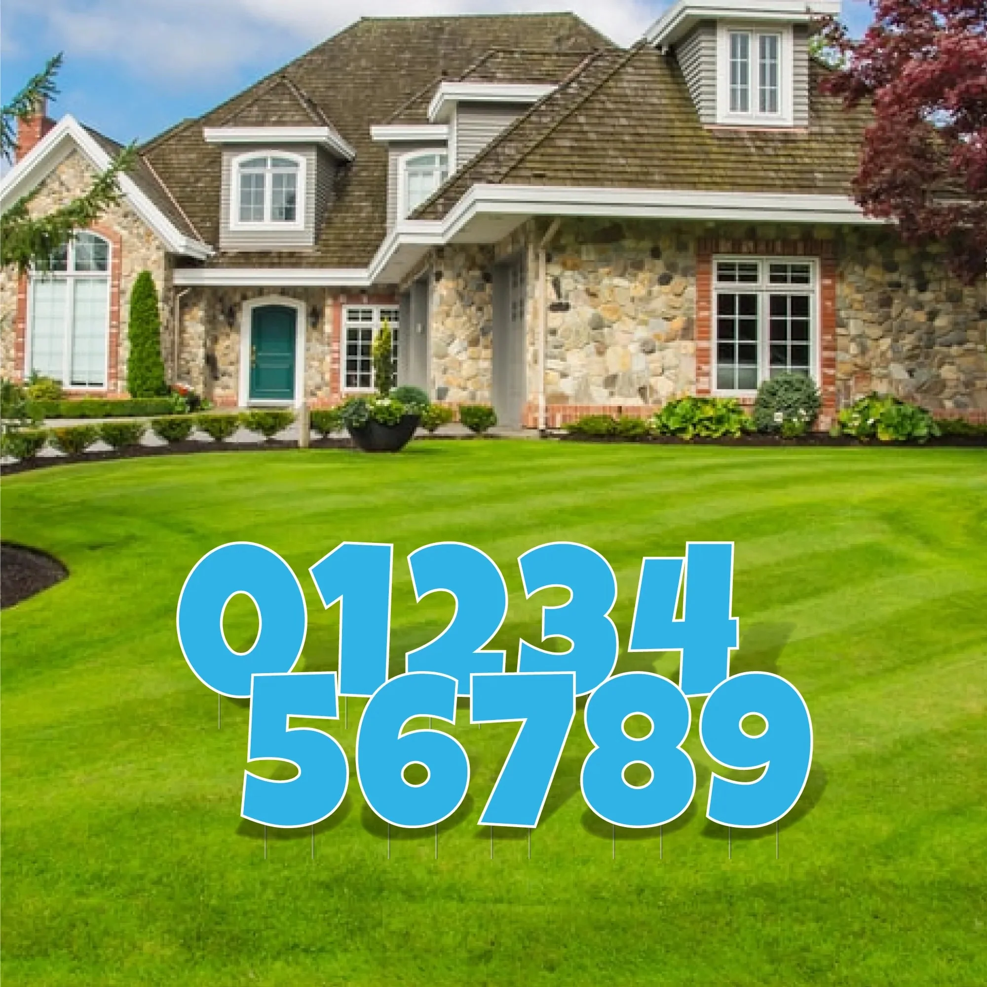 18" 'Luckiest Guy' Numbers Set | Solid Color - 10 pc set - Image 11