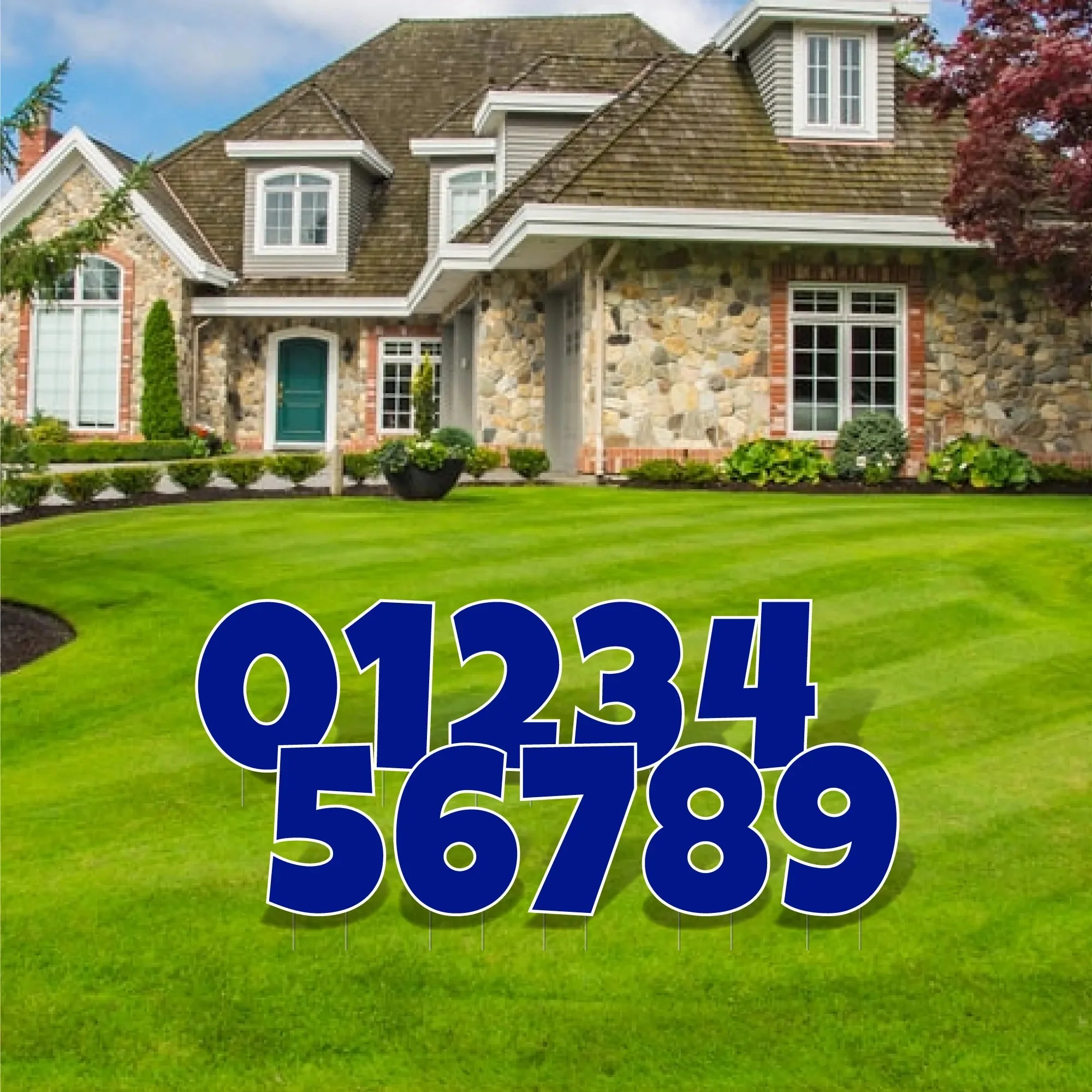 18" 'Luckiest Guy' Numbers Set | Solid Color - 10 pc set - Image 9