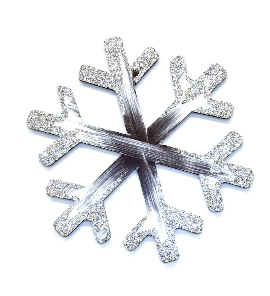 18" Snowflake Wall Decoration, Includes 2 Snowflakes - Image 2