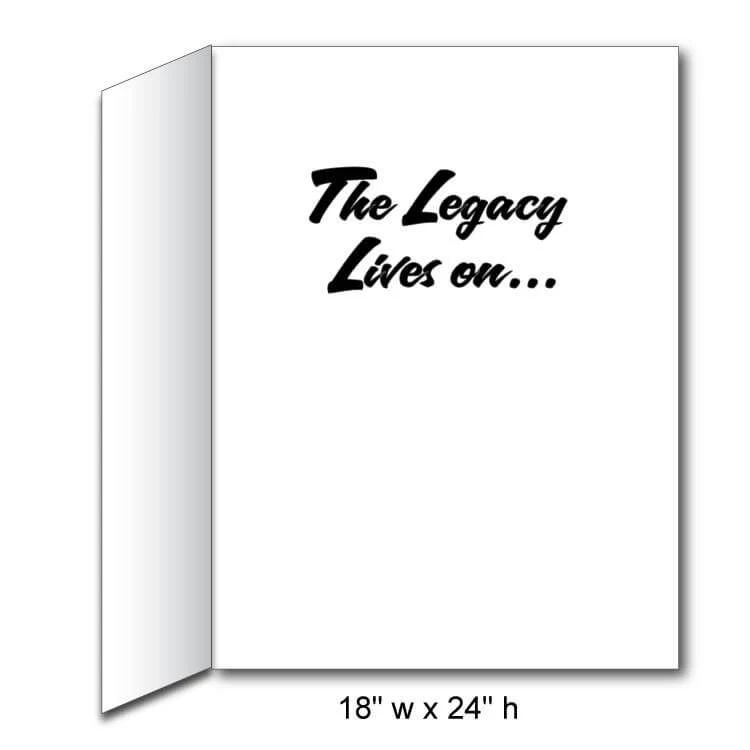 18" x 24" Giant Custom Team Greeting Card - Image 2
