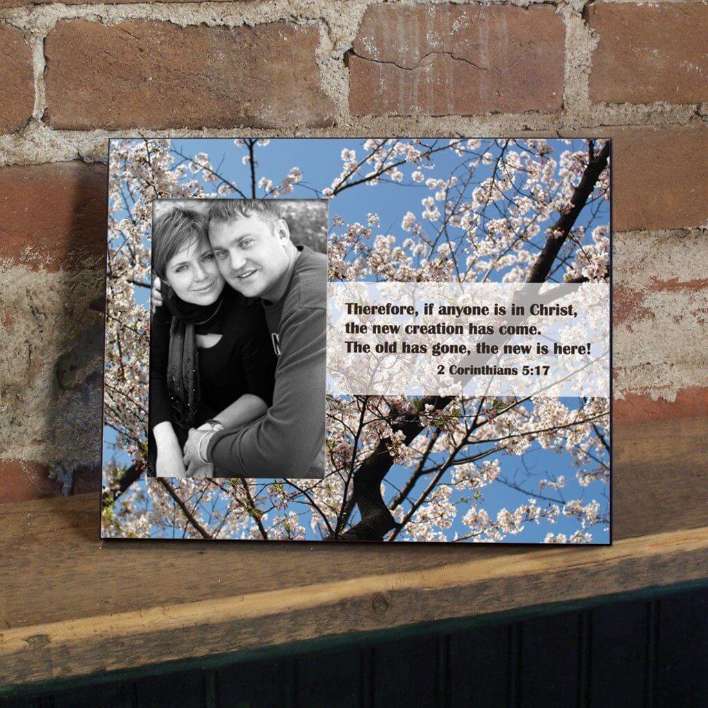 2 Corinthians 5:17 Decorative Picture Frame