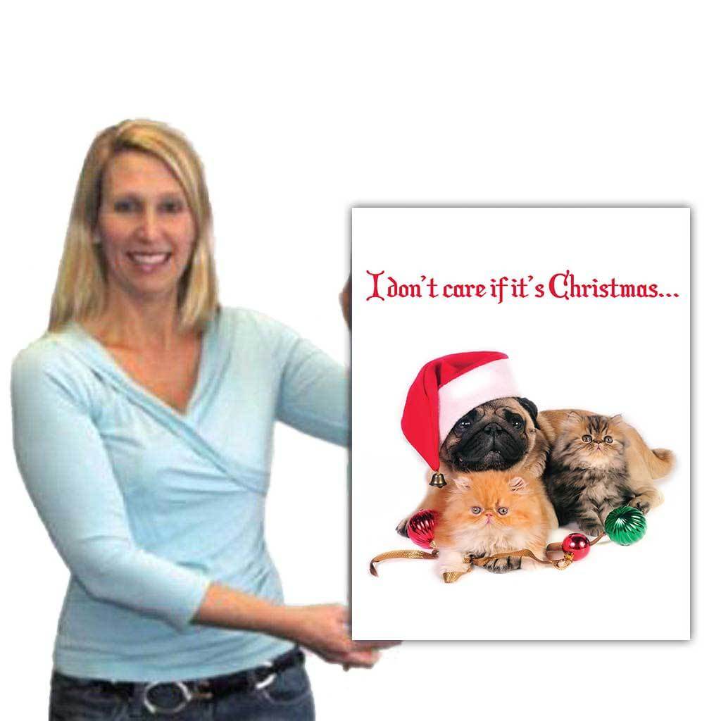 2' Giant Custom Christmas Pets Greeting Card