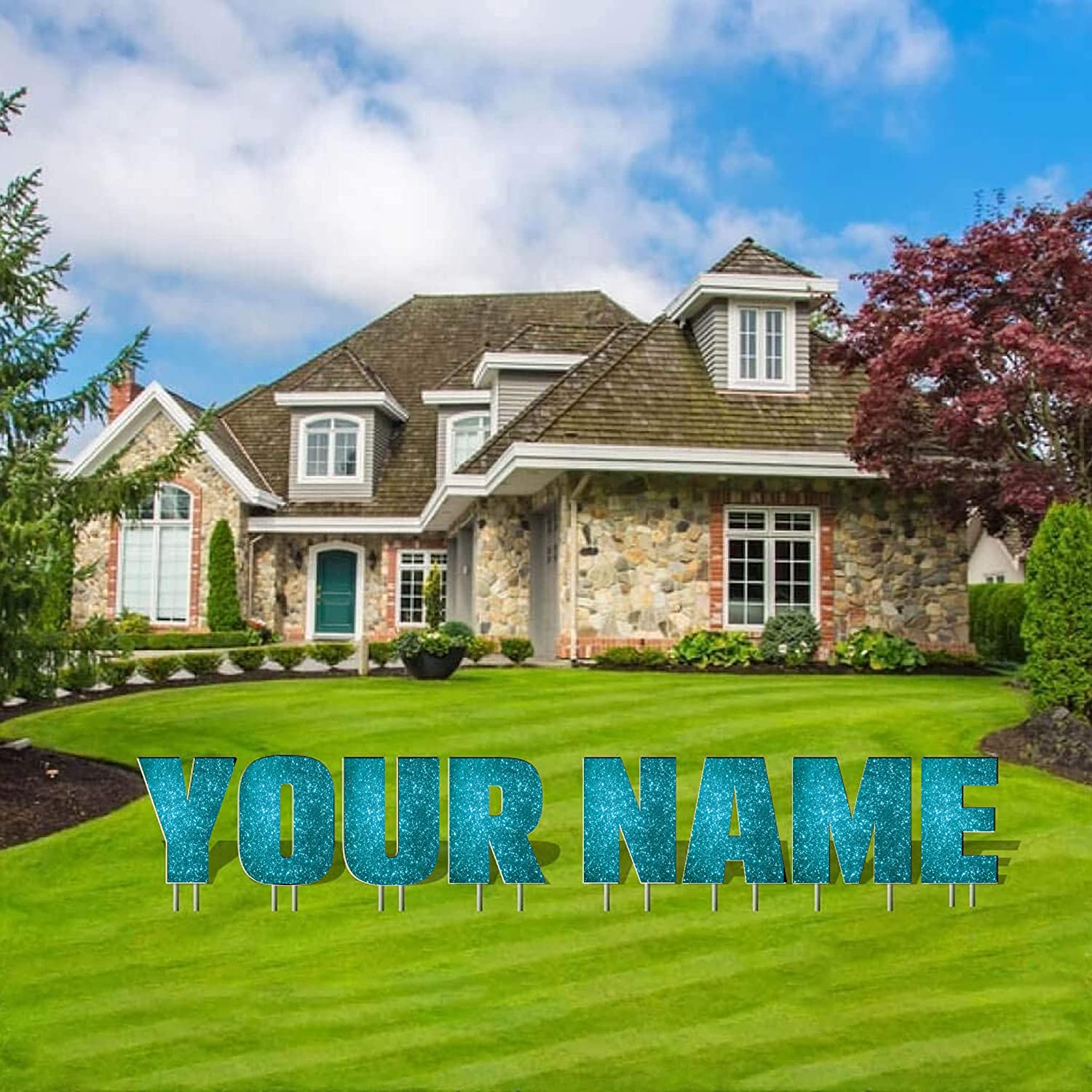 Custom Yard Letters | Breuer | Sparkle Fill 20" - Image 11