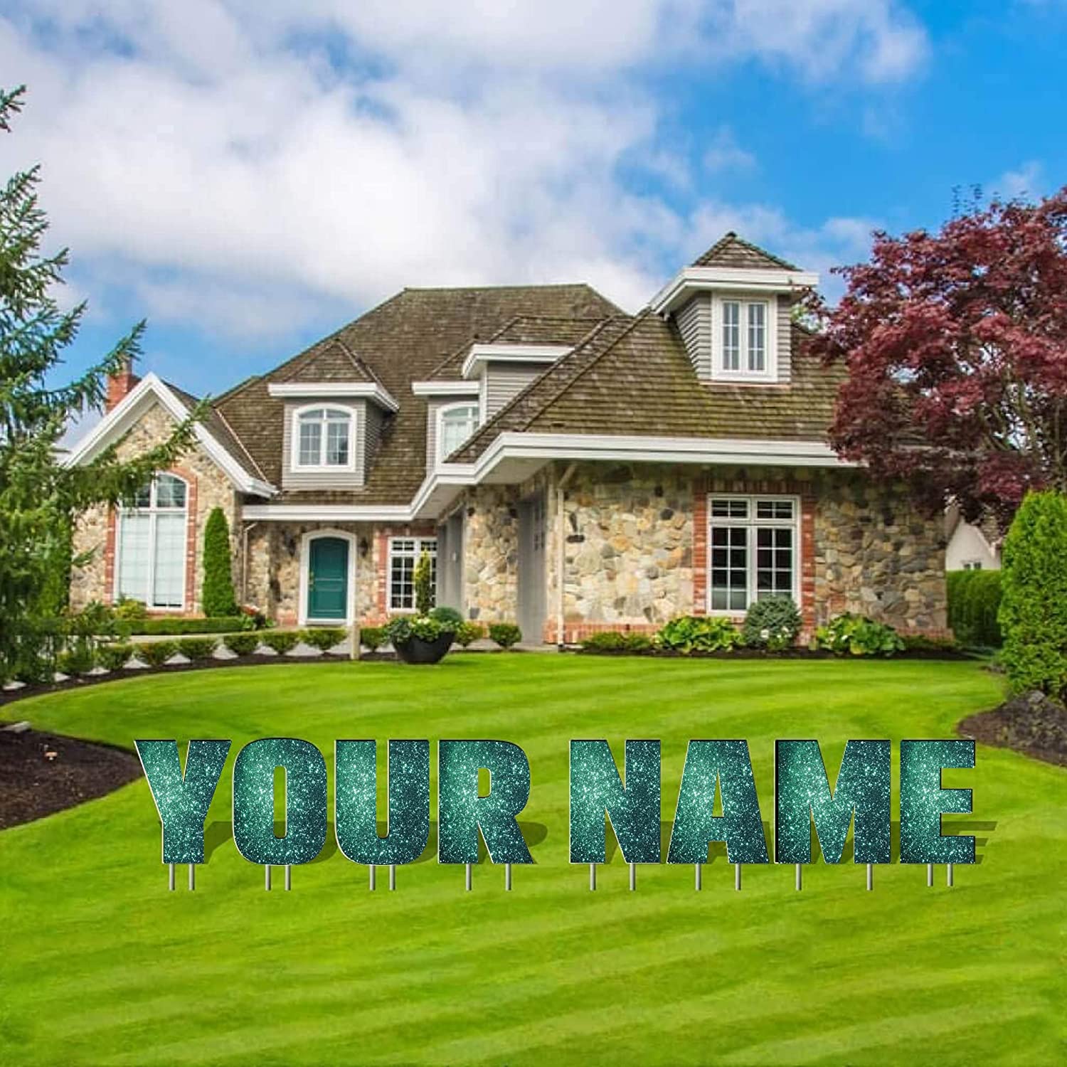 Custom Yard Letters | Breuer | Sparkle Fill 20" - Image 13