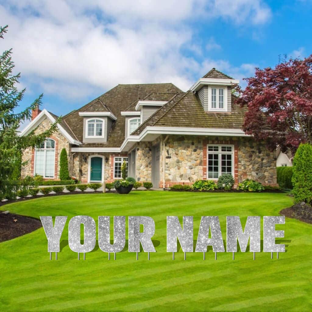 Custom Yard Letters | Breuer | Sparkle Fill 20" - Image 9