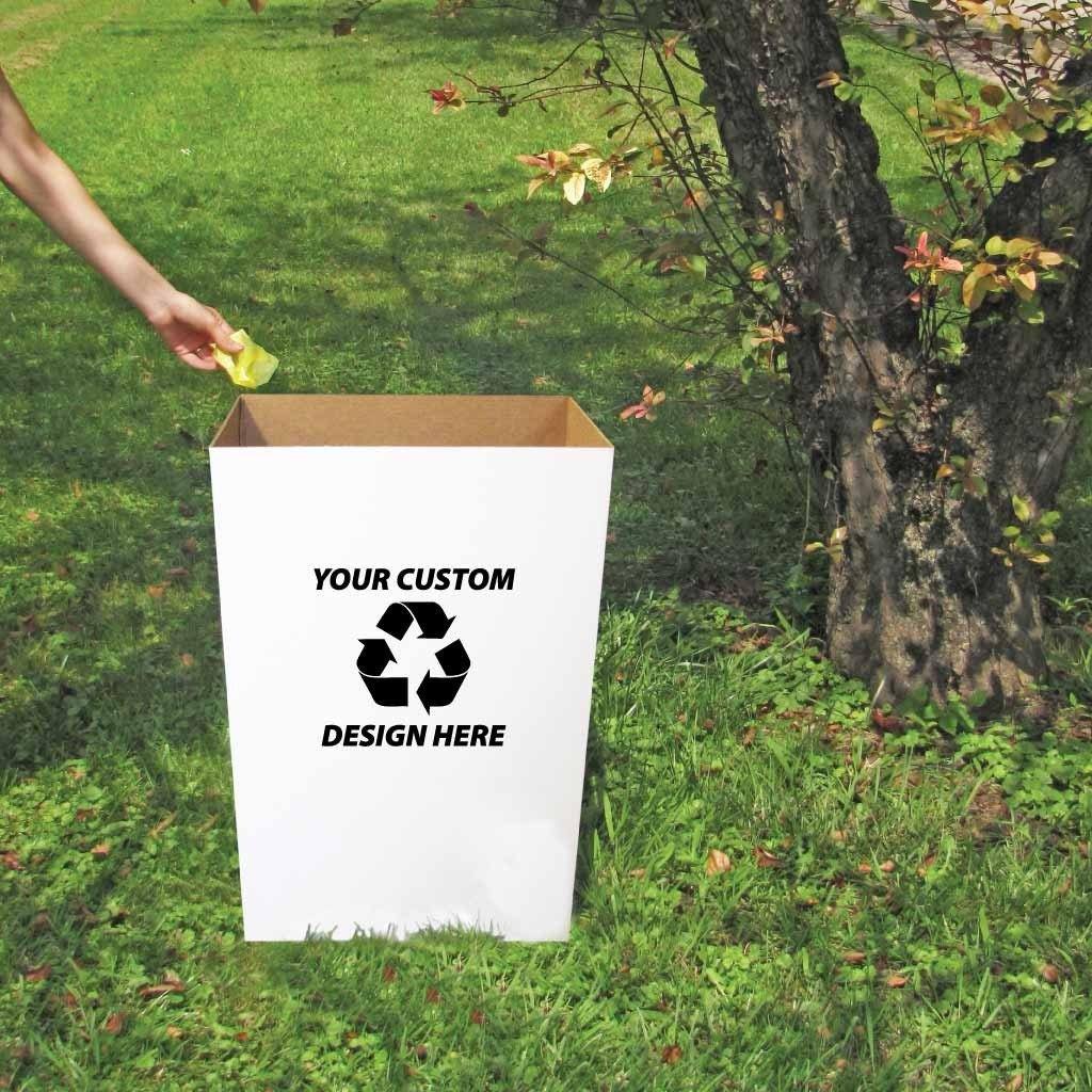 22.3 Gallons Custom Disposable Recyclable Cardboard Trash Can - Image 5