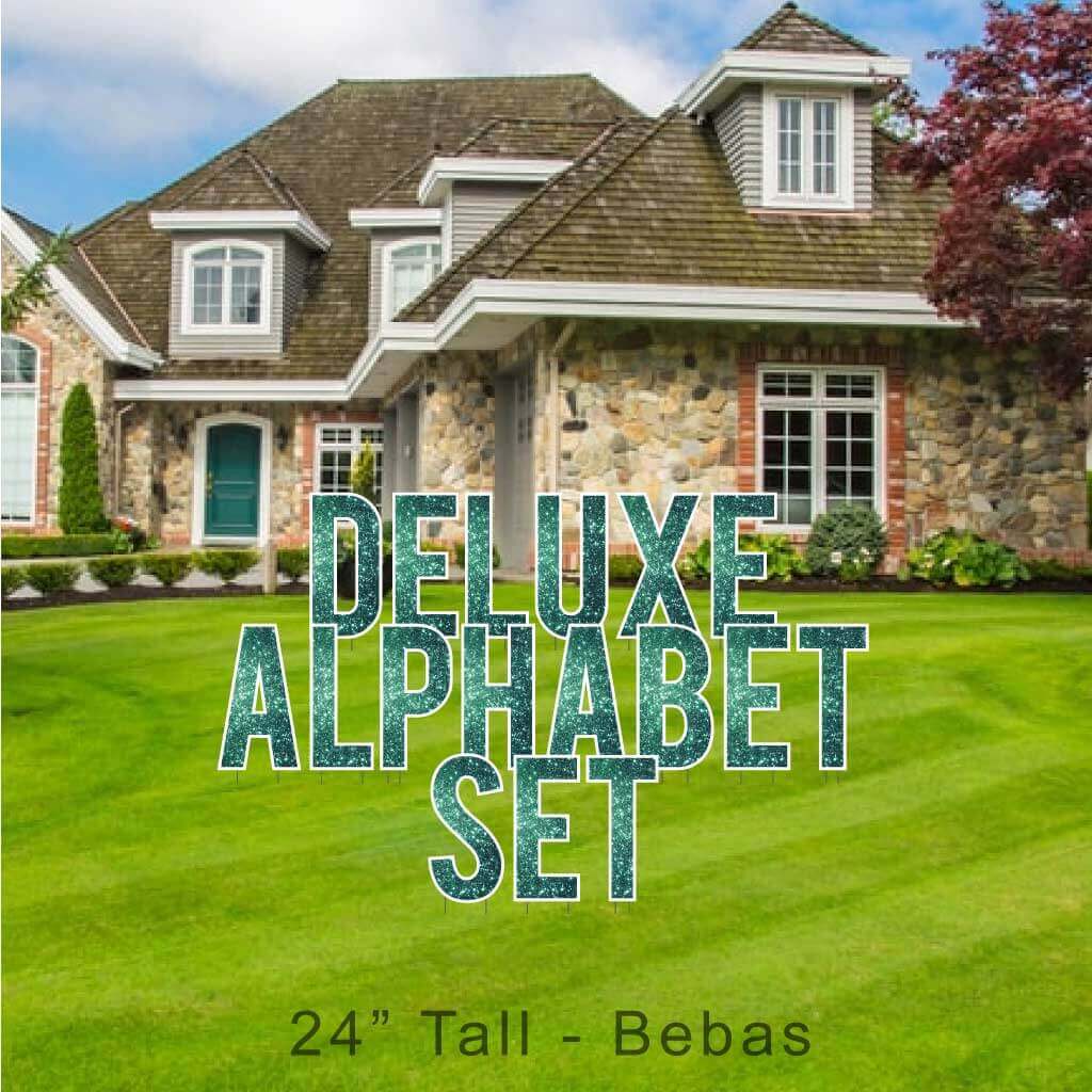 22.75" Bebas Sparkle Deluxe Alphabet Set - 130 pcs - Image 11