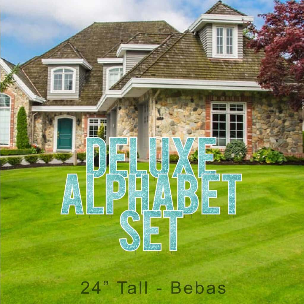 22.75" Bebas Sparkle Deluxe Alphabet Set - 130 pcs - Image 12