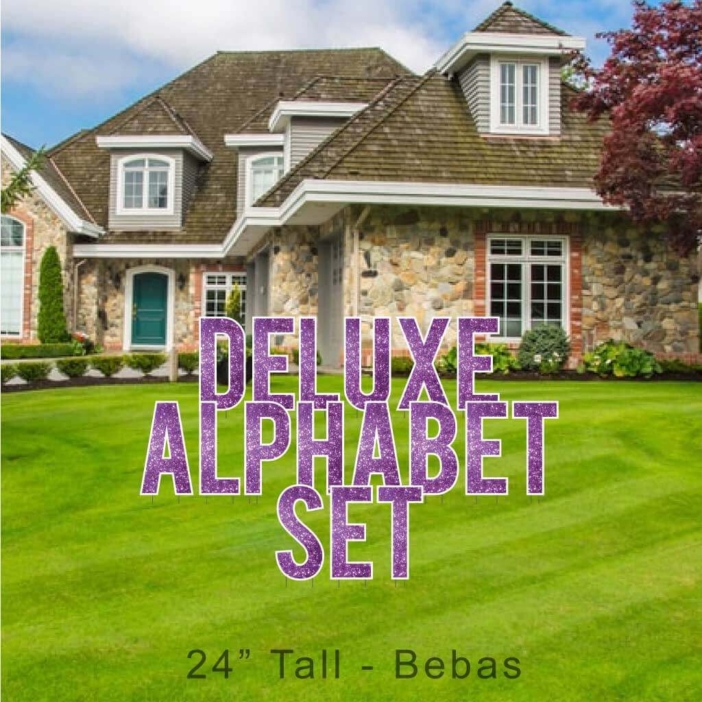 22.75" Bebas Sparkle Deluxe Alphabet Set - 130 pcs - Image 15