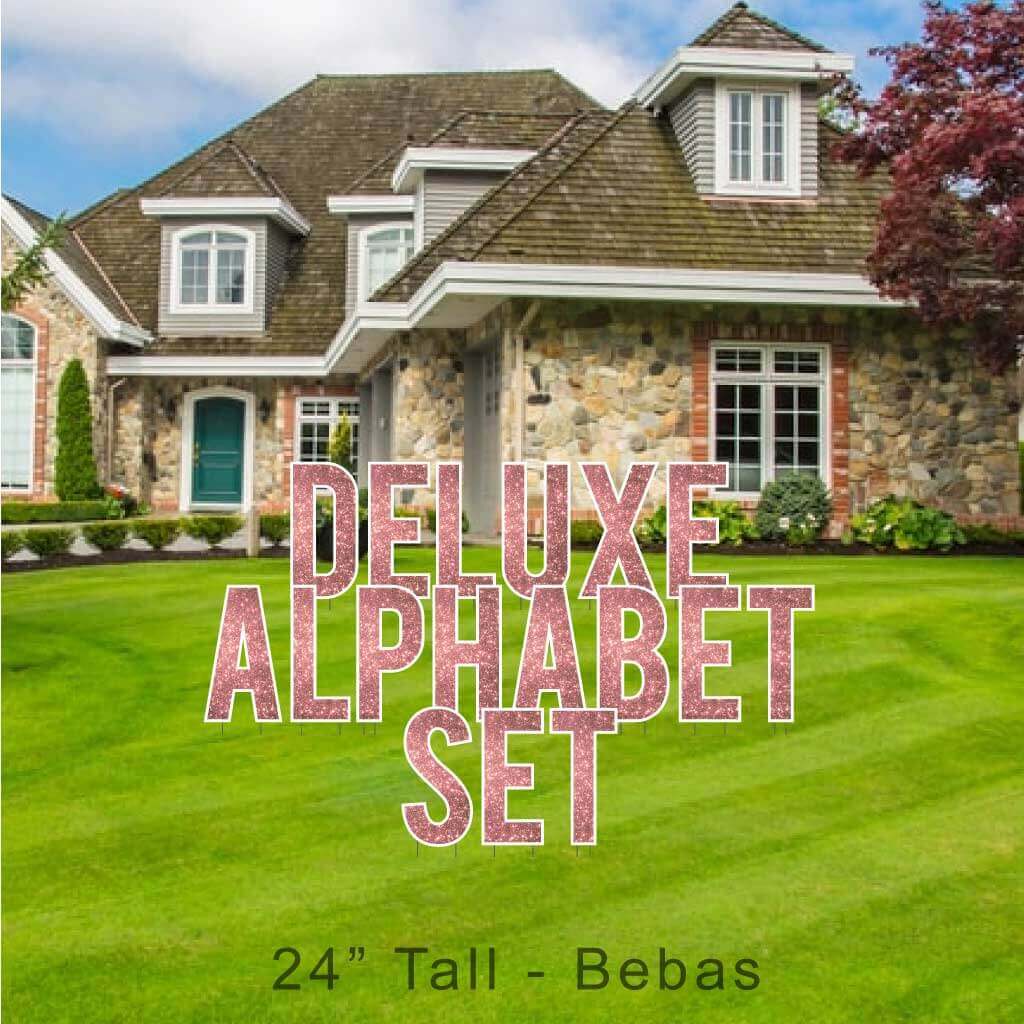 22.75" Bebas Sparkle Deluxe Alphabet Set - 130 pcs - Image 17