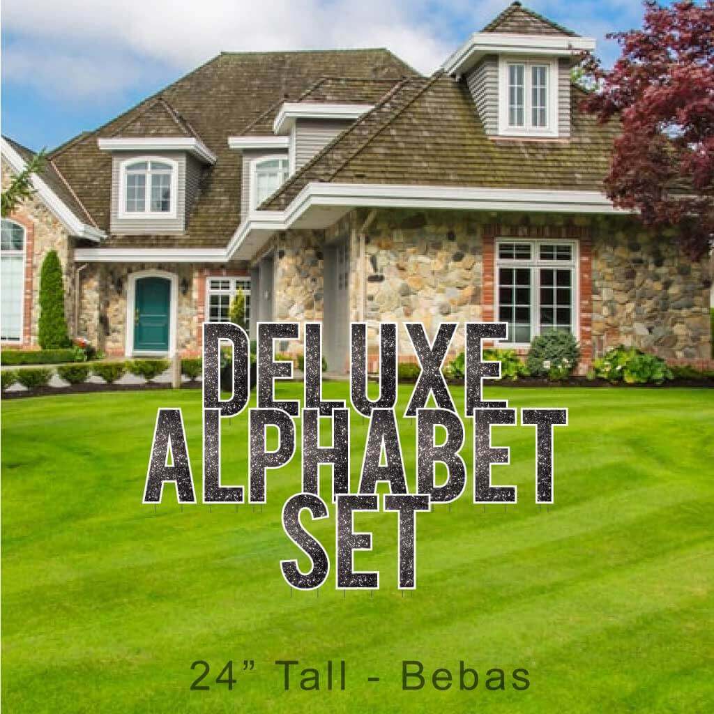 22.75" Bebas Sparkle Deluxe Alphabet Set - 130 pcs - Image 9