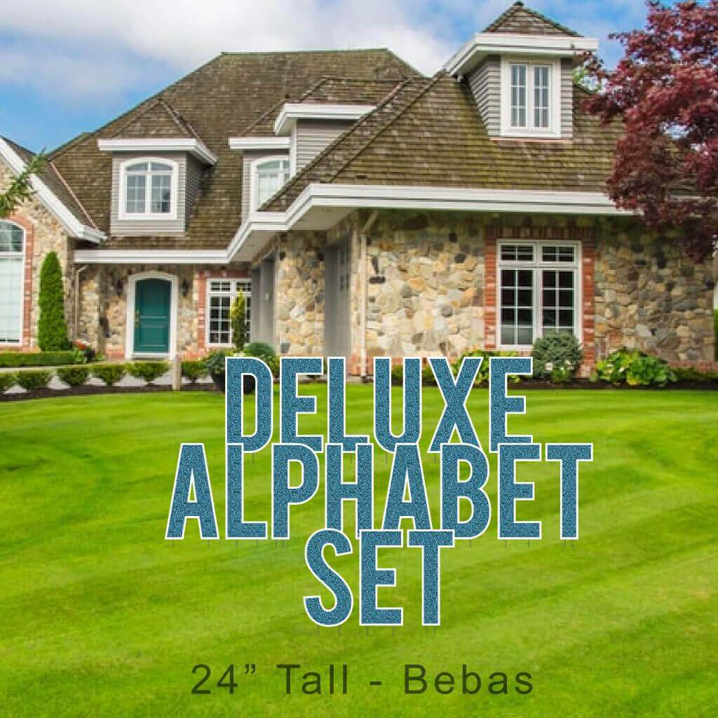 22.75" Bebas Mermaid Faux Glitter Deluxe Alphabet Set - 130 pcs - Image 4