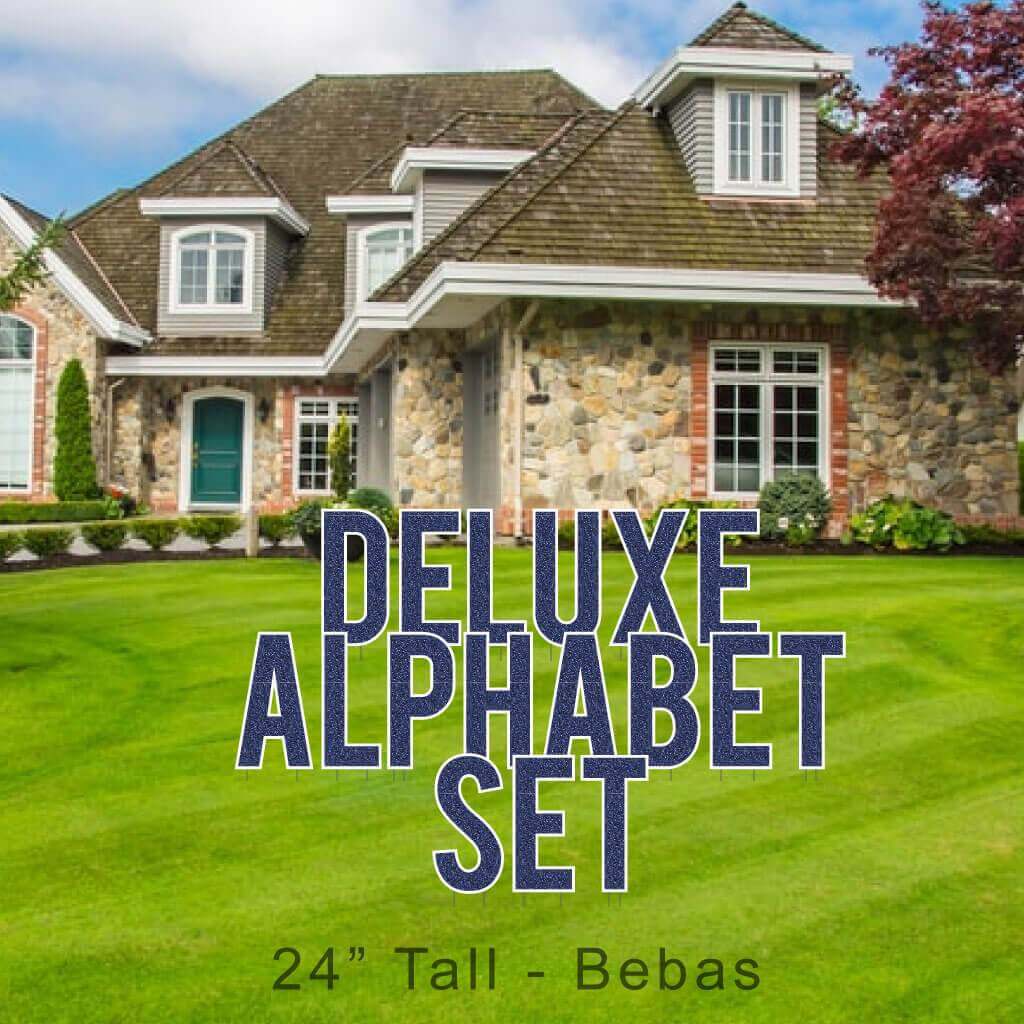 22.75" Bebas Faux Glitter Deluxe Alphabet Set - 130 pcs - Image 5