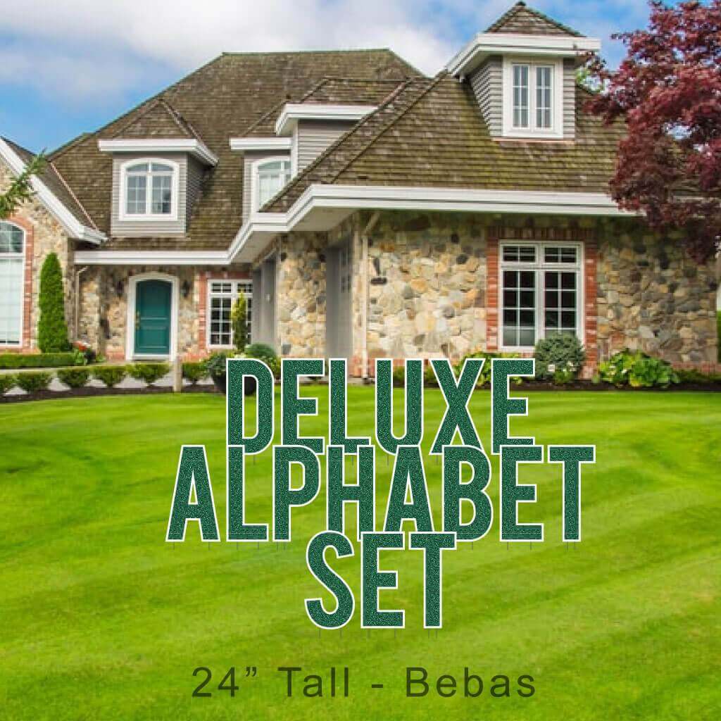 22.75" Bebas Faux Glitter Deluxe Alphabet Set - 130 pcs - Image 7
