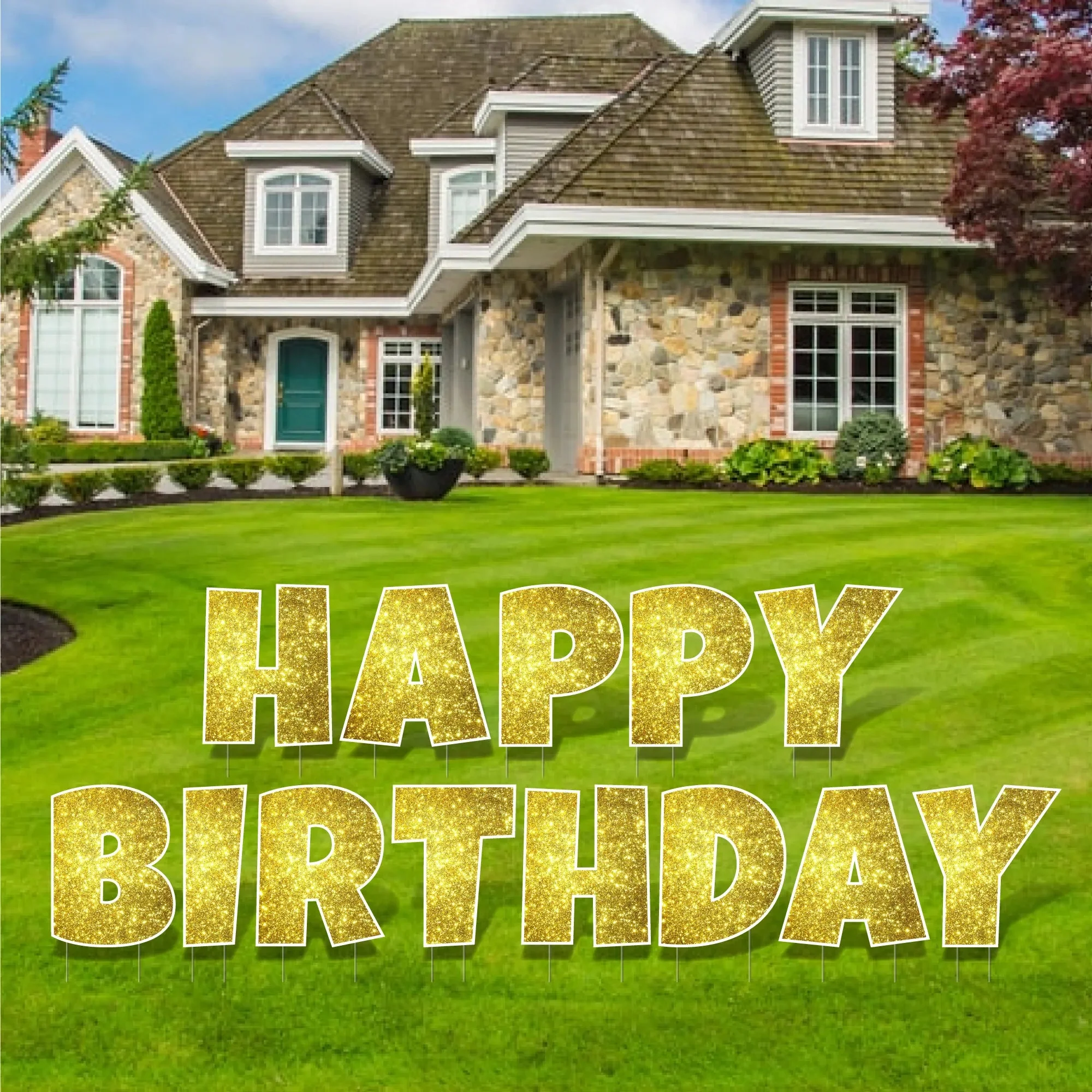22.75" 'Luckiest Guy' Happy Birthday | Sparkle - 13 pc Set - Image 2