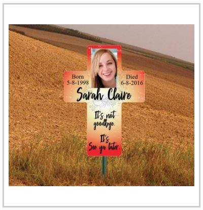 24"x33" Roadside Memorial Cross Sign - Image 12