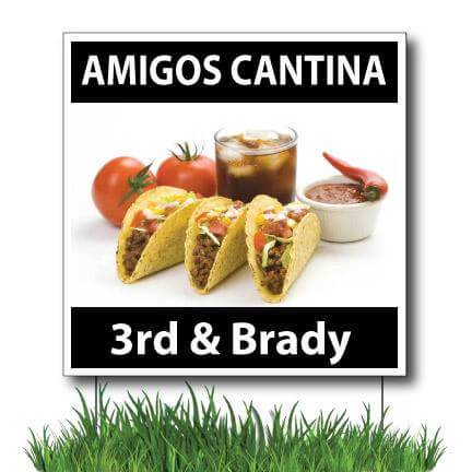 2'x2' Mexican Restaurant Yard Sign #2 - Image 3