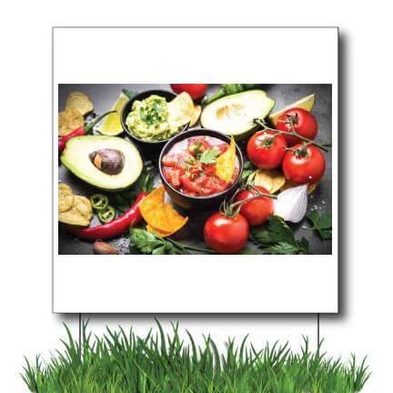 2'x2' Mexican Restaurant Yard Sign - Image 2
