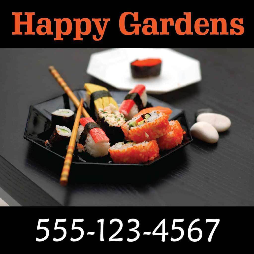 2'x2' Restaurant Marketing Yard Sign - Image 7