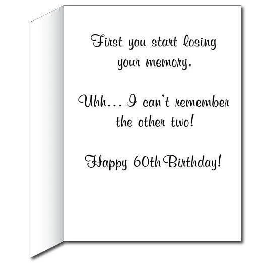 3' Giant Forgetful Cats 60th Birthday Greeting Card - Image 3