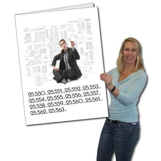 3' Giant 70th Office Birthday Greeting Card