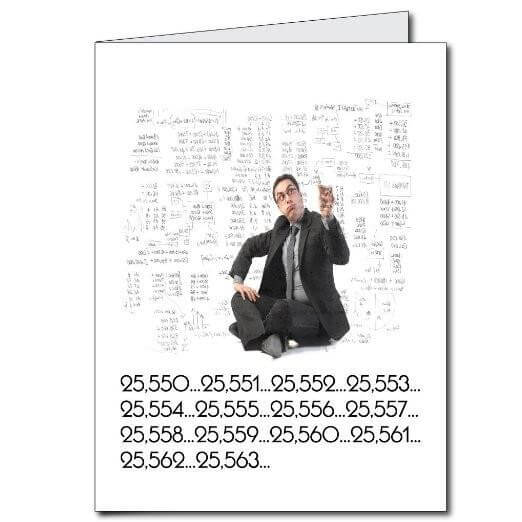 3' Giant 70th Office Birthday Greeting Card - Image 2