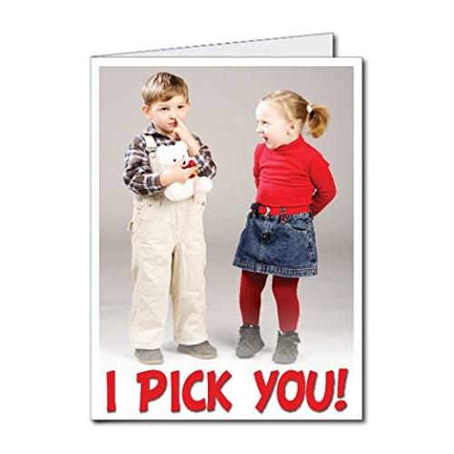 3' Giant I Pick You Anniversary Day Greeting Card - Image 2
