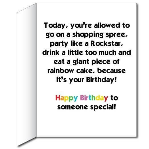 3' Giant Rainbow Cake Birthday Greeting Card - Image 3