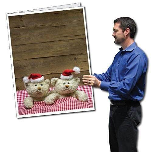 2'x3' Giant Christmas Bears Greeting Card
