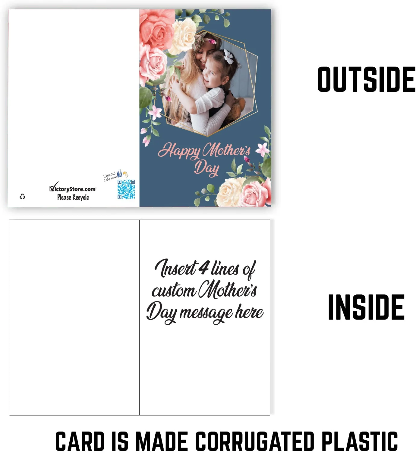 2'x3' Giant Custom Floral Mother's Day Greeting Card - Image 3