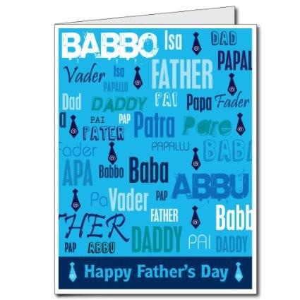 Giant Many Names Father's Day Greeting Card - Image 2