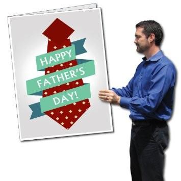 3' Giant Tie Father's Day Greeting Card
