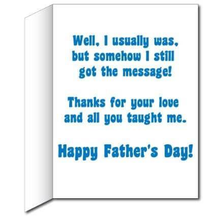 3' Giant Father's Day 'Tuning You Out' Greeting Card - Image 3