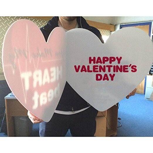 2'x3' You Make My Heart Beat Valentine's Day Card - Image 2