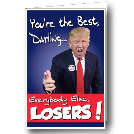 3' Stock Trump Birthday Greeting Card - Image 2