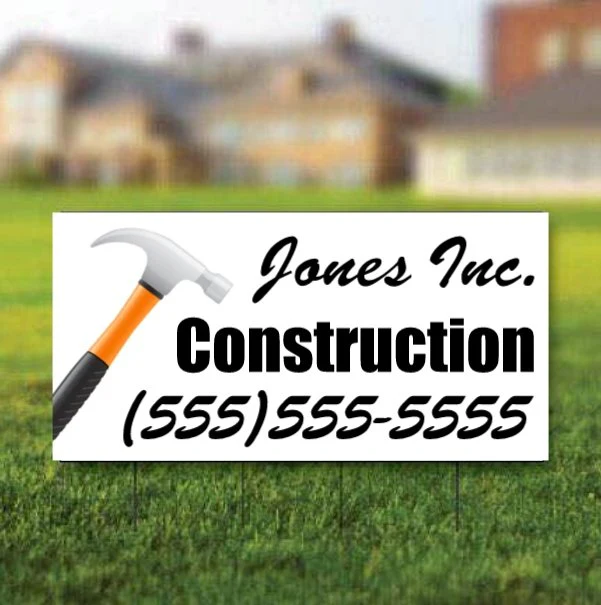 2'x4' Custom Contractor Road Signs - Image 5