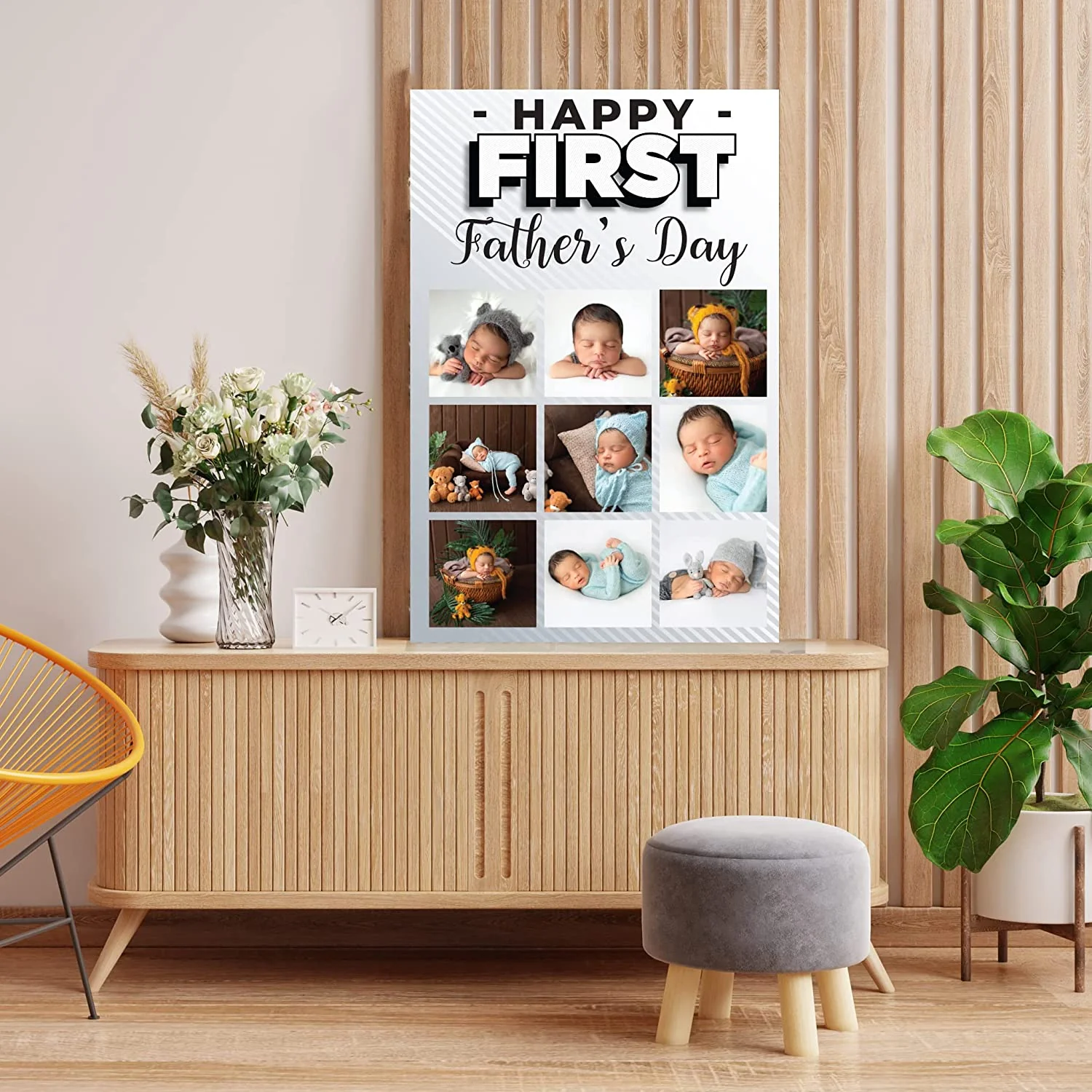3' Custom Happy First Father's Day Card - Image 5
