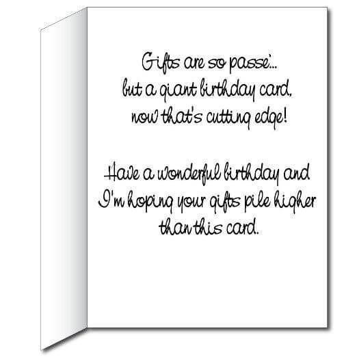 3' Giant Birthday Presents Greeting Card - Image 3
